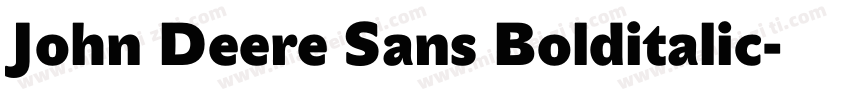 John Deere Sans Bolditalic字体转换